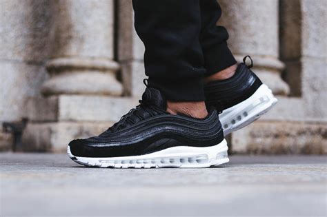 Nike Air Max 97 Navy Black And Grey On Feet Look Hypebeast