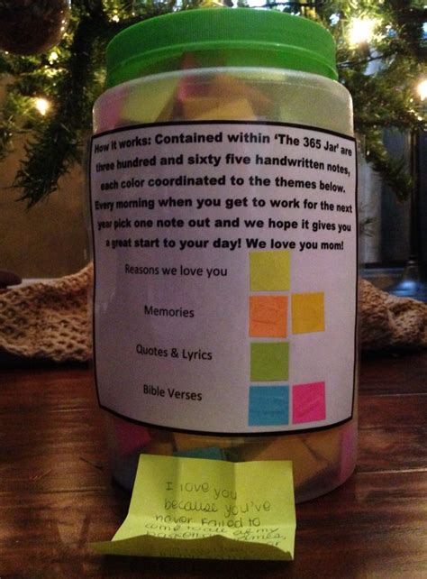 Then on new year's eve, open it and see what awesome stuff happened that year. Great Christmas gift idea - from my two girls! The 365 Jar ...