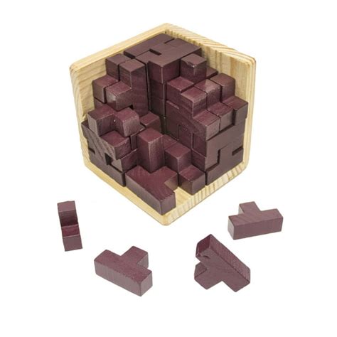 Wooden Intelligence Game 3d Wood Iq Puzzle Brain Teaser Magic Tetris