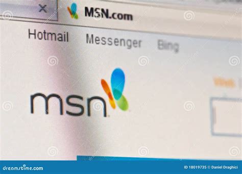 Msn Editorial Image Image Of Browser Portal Homepage 18019735