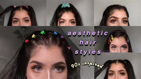 90s Inspired Aesthetic Hairstyles Emma Donado Youtube