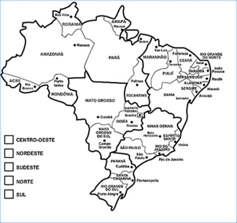 Desenhos De Mapas Pol Ticos Do Brasil Para Imprimir E Colorir The Best Porn Website