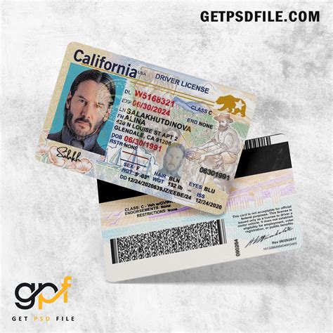 California Driver License Psd Template Download By Getpsdfile Issuu