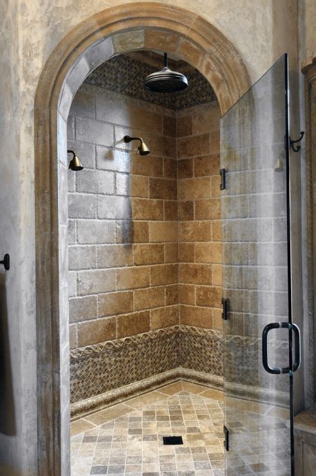 With subway tile, that is. Fantastic Showers | Arch, Glass doors and Master shower