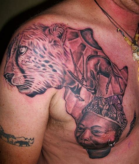African Chest Tattoos