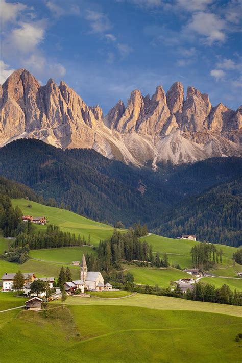 Santa Maddelena And The Dolomites In Val Di Funes Trentino Alto Adige