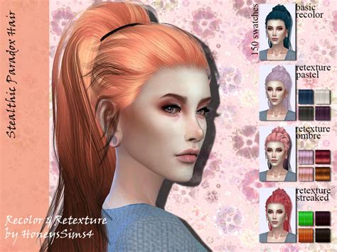 The Sims Resource Stealthic Paradox Hair Retextured By Jenn Honeydew