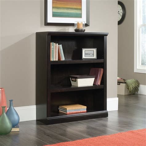 Pemberly Row 3 Shelf Bookcase With Two Adjustable Shelves In Estate