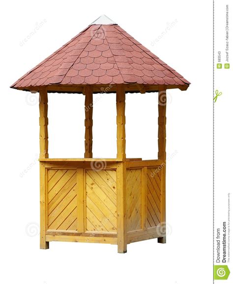 Wooden Booth Stock Image Image Of Wood Handmade Roof 683543
