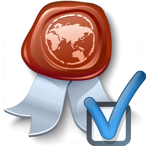 Iconexperience V Collection Certificate Preferences Icon