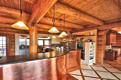 Log Home Kitchens North American Log Crafters