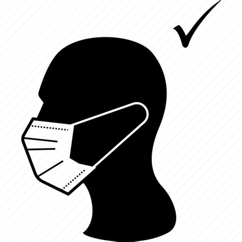 Correct Facemask Mask Medical Proper Surgical Wear Icon