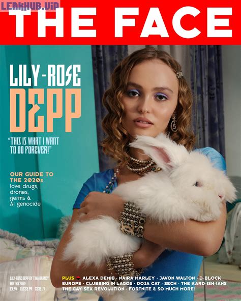 Lily Rose Depp Fappening Sexy For The Face Magazine 12 Photos LeakHub