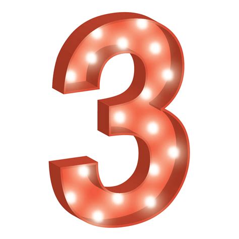 3 Number Png All Png All