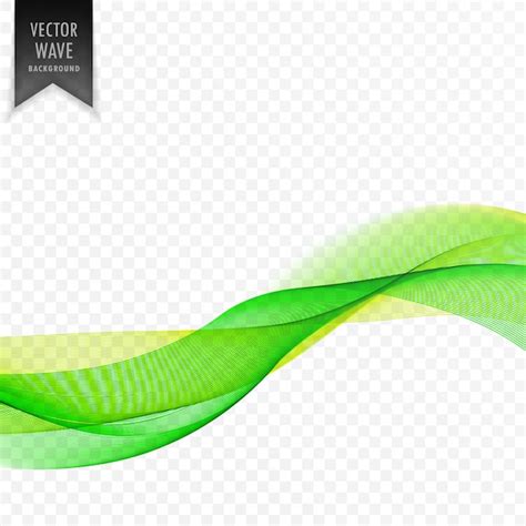 Free Vector Elegant Green Bright Wave Vector Background
