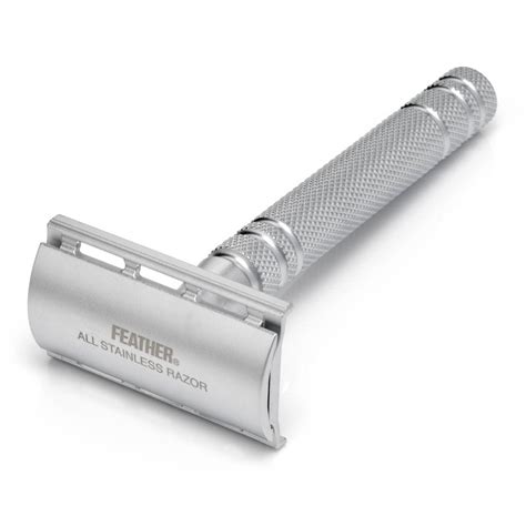 Feather All Stainless Steel Double Edge Safety Razor As D2 Grown Man