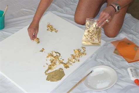 Best How To Make Diy Gold Leaf Abstract Art Love This