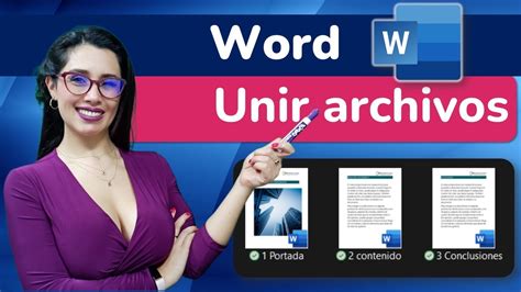 Cómo Unir Varios Archivos De Word Youtube