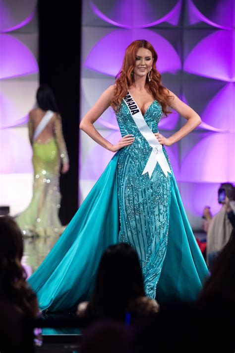 Alyssa Boston Miss Universe Canada 2019 Competes On Stage In Her