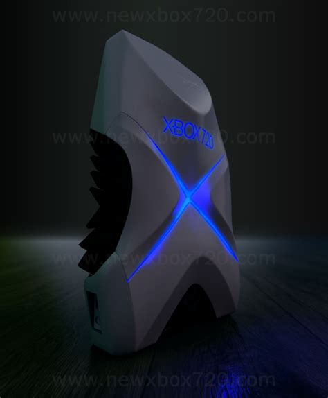 Xbox 720 Console Concept Design By David Hansson Blue Glow In The