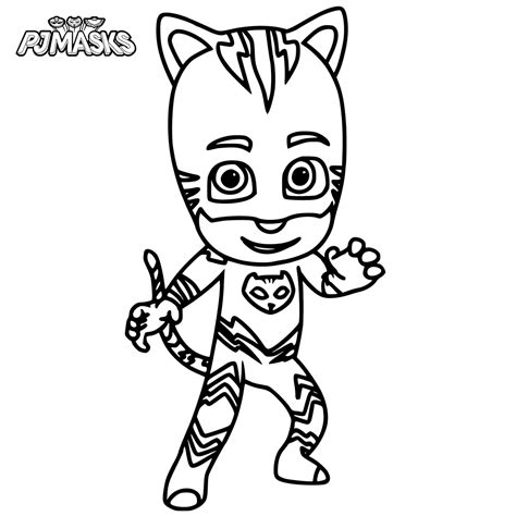 Catboy In Pjmasks Coloring Page Free Printable Coloring Pages For Kids