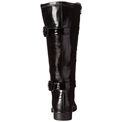 Lifestride 8805 Womens Rockin Wide Shaft Faux Leather Riding Boots