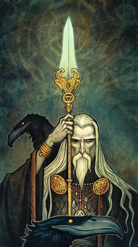 Odin By Johan Egerkrans Norse Pagan Mythology Art Viking Art