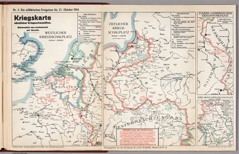 World War I Map German Nr 6 Military Events To October 23