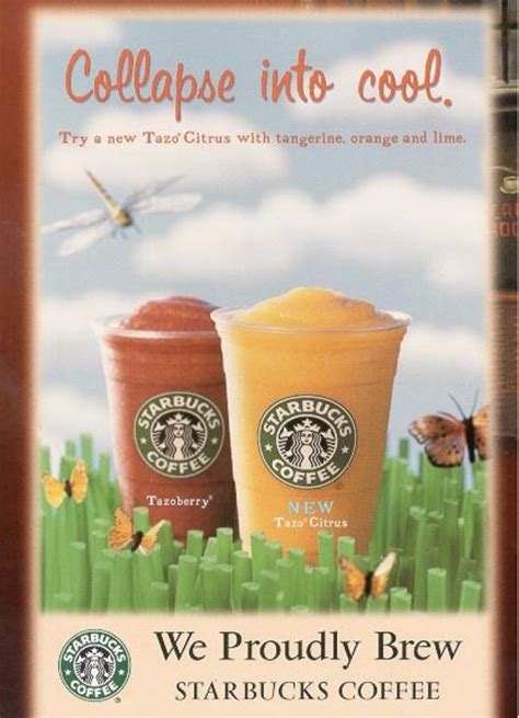 Starbucks Prints A 9 11 Ad Here They Portray Two Cups Strangely Square Tipped Blades Of Grass