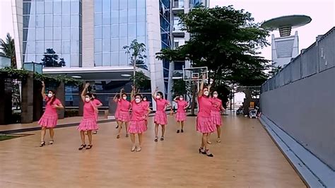 1 2 Cha Cha Cha Line Dance Choreographed By Ria Vos Youtube
