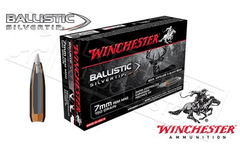 Winchester 7mm Rem Mag Ballistic Silvertip Polymer Tipped 150 Grain
