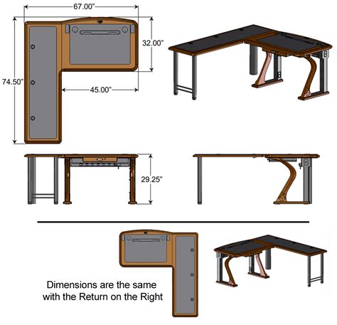 L Shaped Desk Dimensions Is There A Pic Showing Measurements