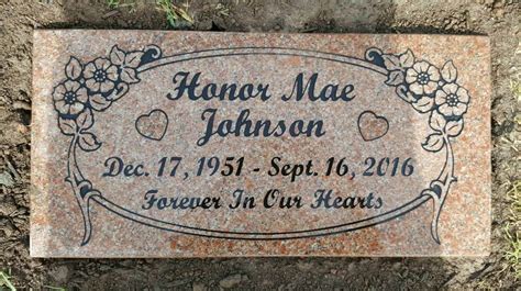 1 Best Flat Headstones Single Grave Markers
