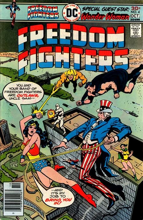Freedom Fighters Wonder Woman Bi Centennial Battle Cover Comic Art For Sale By Artist