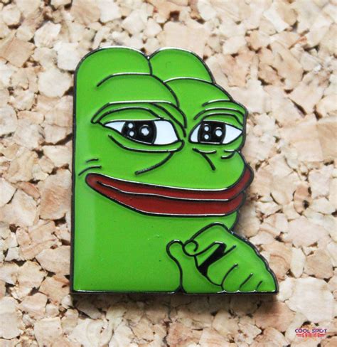 Pepe The Frog Smug Face Enamel Pin Badge Cool Spot Gaming