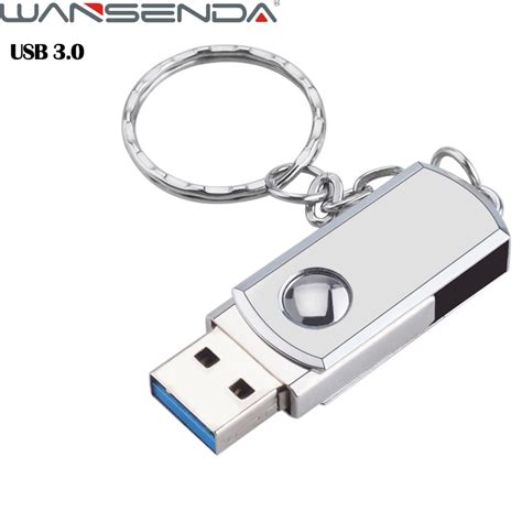 Usb 30 Keychain Usb Flash Drive Metal Rotatable Pen Drive 4gb 8gb