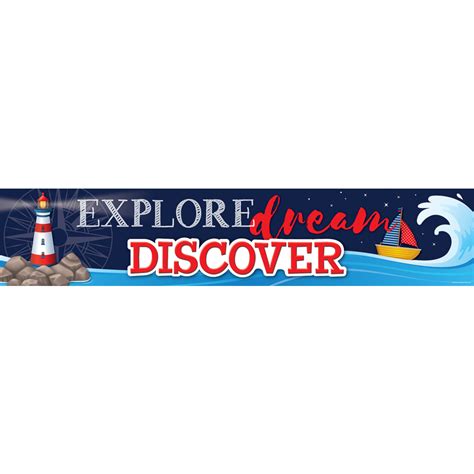 Nautical Explore Dream Discover Banner Tcr8886 Teacher Created