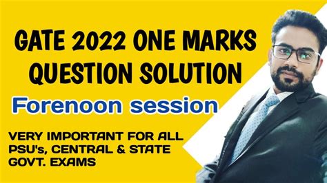 Gate 2022 Set 1forenoon Session One Marks Question Solution