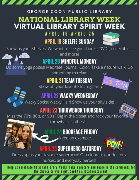 Virtual Library Spirit Week To Celebrate National Libraries Week Wpky
