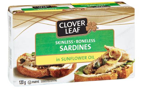 Skinless Boneless Sardines In Sunflower Oil Clover Leaf