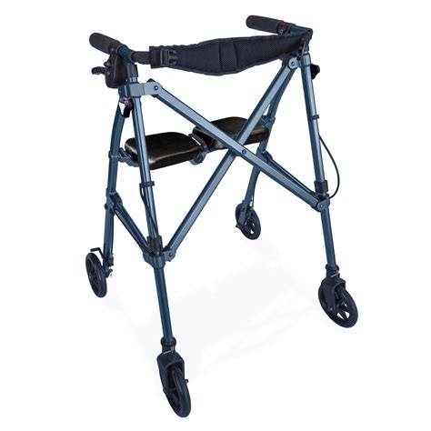 Able Life Space Saver Rollator Lightweight Folding Walker With Seat