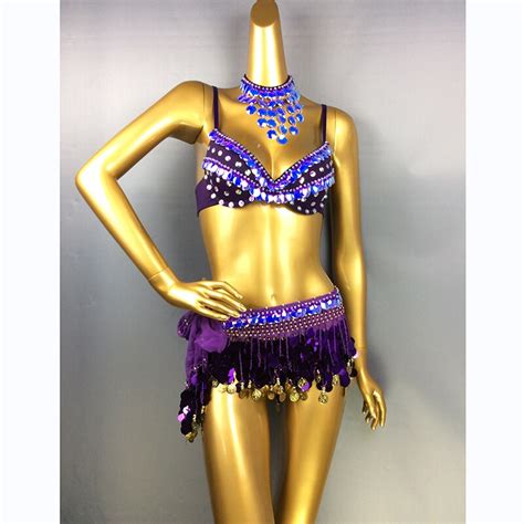 Buy Samba Belly Dance Costume Hand Beaded Sequins