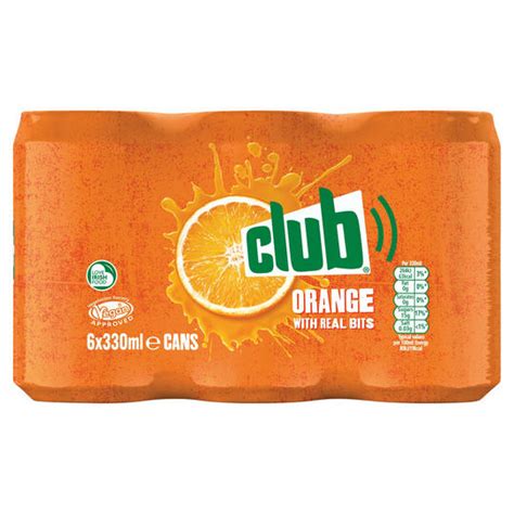 Club Orange 6 X 330ml Orange And Fruit Flavoured Iceland Foods