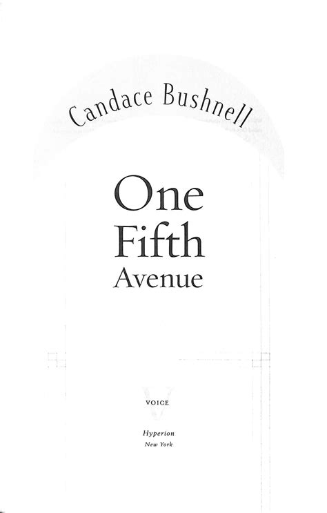 One Fifth Avenue 2008 Bushnell Candace