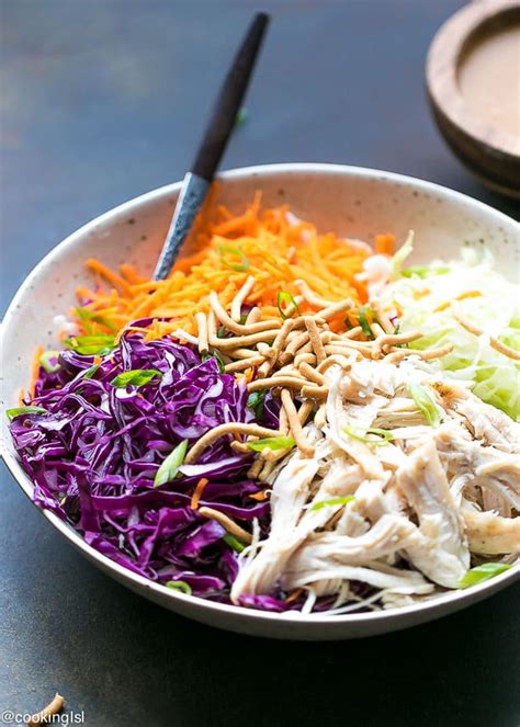Tossed in tangy soy ginger dressing and packed with fresh vegetables in i prepared a healthy and delicious chinese chicken salad recipe. Easy Chinese Chicken Salad Recipe - Cooking LSL