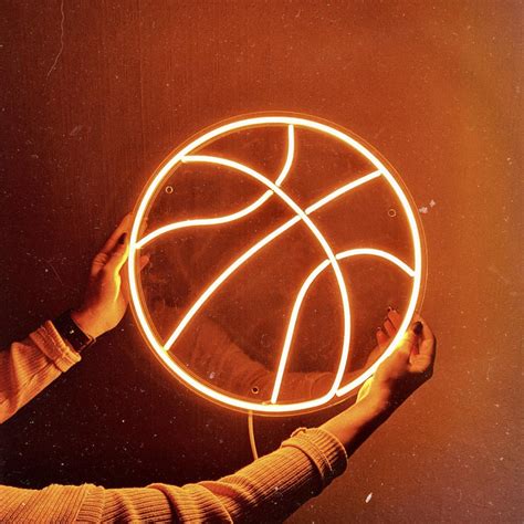 Basketball Led Neon Sign Choose Your Color And Control Your Etsy In