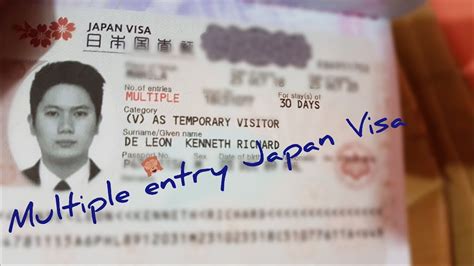 how to apply for a multiple entry visa for japan youtube