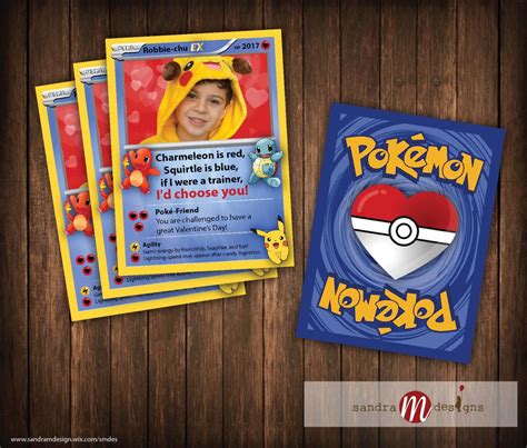 Pokemon Inspired: Valentine Day Cards Pokecards by sandraMdesign | Pokemon valentine, Valentine ...