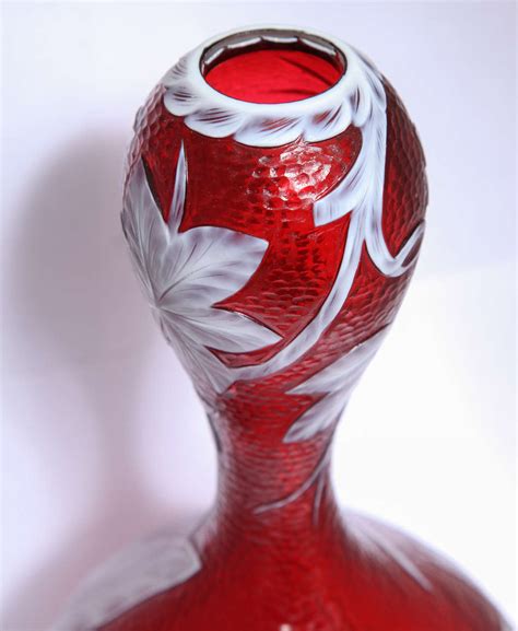 Rare Stevens And Williams Cameo Glass Vase Carved By J Millward At 1stdibs