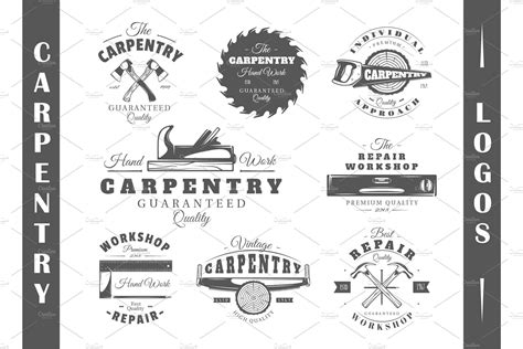 8 Carpentry Logos Templates Vol2 Branding And Logo Templates